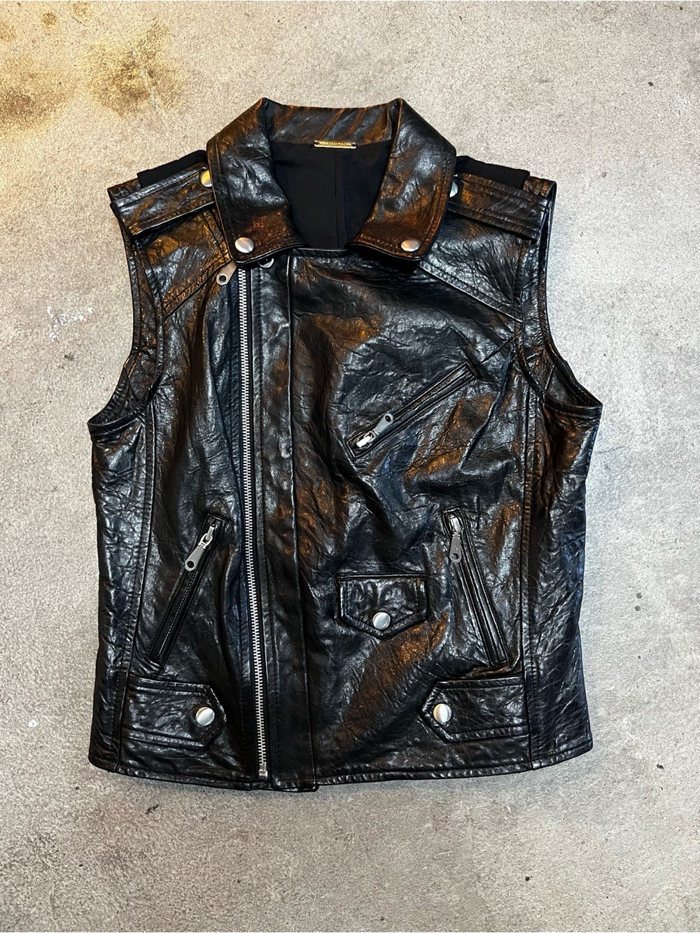 Rebecca Minkoff Black Faux Leather Moto Jacket
